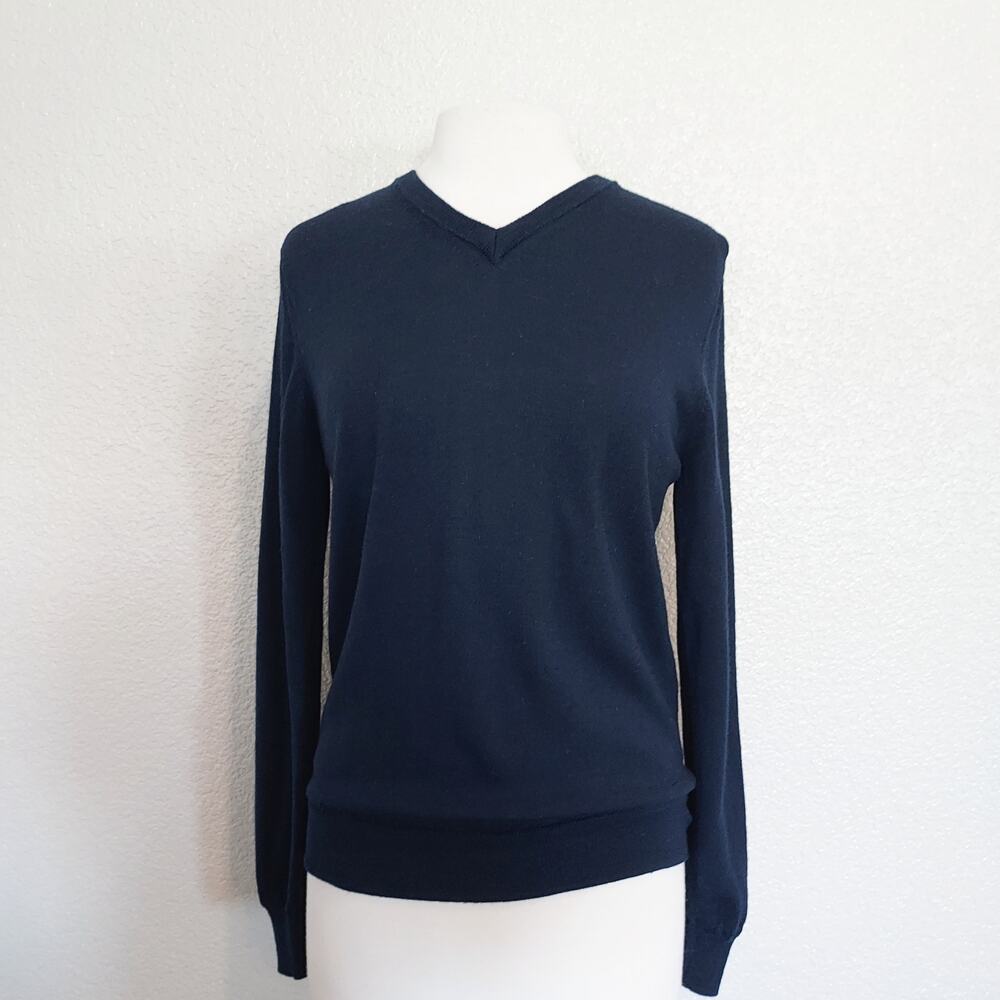 UNTUCKit Blue Merino Wool Sweater Size Small - Picture 2 of 10